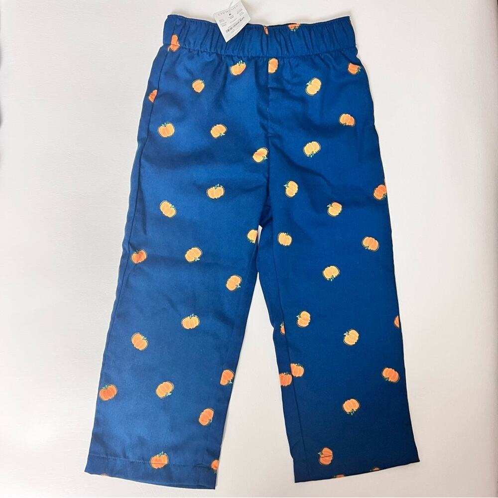 Crewcuts Kid's Pajamas Pants with Pumpkin Graphic Details Sz XXS (2-3)